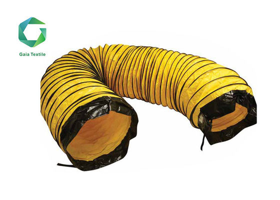 Explotación minera ignífuga de canalización B1 420gsm de la ventilación resistente del PVC del rasgón flexible