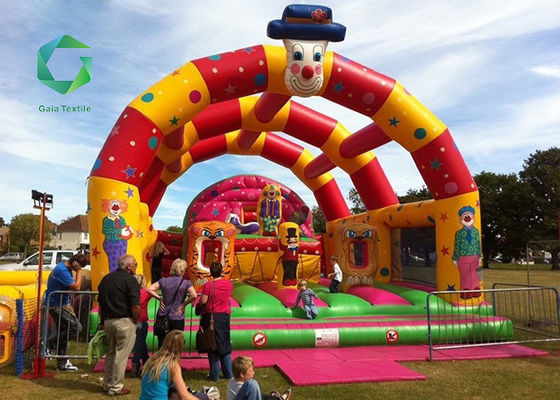 el vinilo inflable hermético de la tela del PVC de 0.6m m cubrió ULTRAVIOLETA anti del parque del agua de la diversión del niño