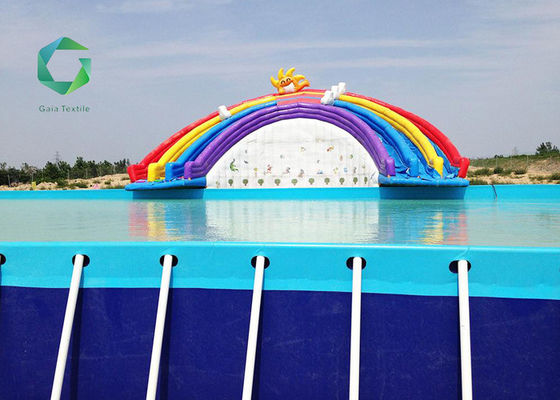 el vinilo 650gsm cubrió el trazador de líneas del PVC de la piscina de la tela, uso de la familia de la lona de la piscina del PVC 1000d