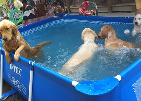 el vinilo 650gsm cubrió el trazador de líneas del PVC de la piscina de la tela, uso de la familia de la lona de la piscina del PVC 1000d