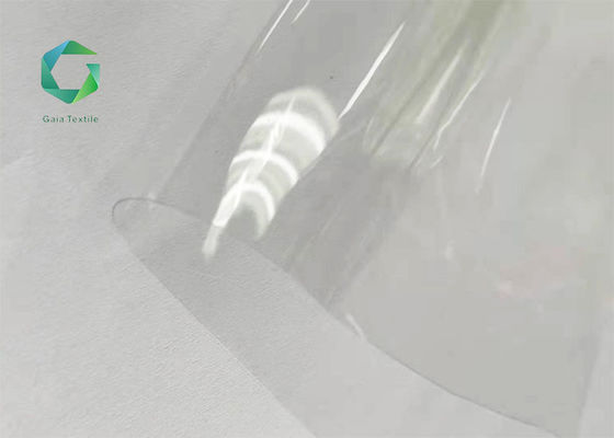 Anchura ignífuga del vinilo los 2m del Super Clear transparente de la tela 0.35m m del PVC del plastificante